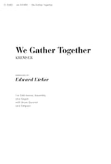 We Gather Together SAB choral sheet music cover